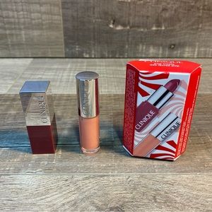 Clinique Pop Treats - Pop Lip Colour + Primer Plum and Splash Lip Gloss Air Kiss